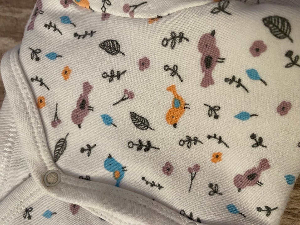 Renkli Desenli Uzun Kollu Bebek Tulum - Görsel 3