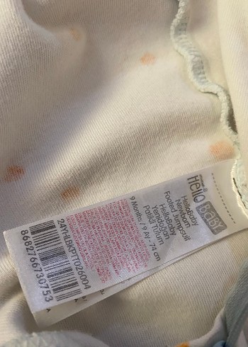 Beyaz Puantiyeli Fermuarlı Bebek Tulum - Görsel 3