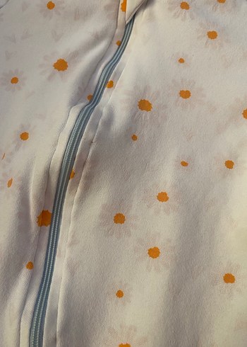 Beyaz Puantiyeli Fermuarlı Bebek Tulum - Görsel 2