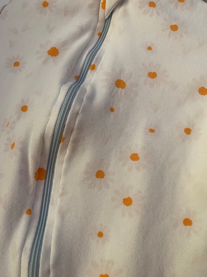 Beyaz Puantiyeli Fermuarlı Bebek Tulum - Görsel 2