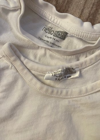 Beyaz Çocuk Basic Tişört - Görsel 2