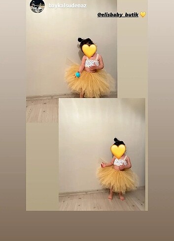 Diğer 2 ve 3 yaşa uyumlu elbise