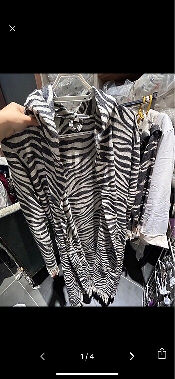 Zebra desen bornoz