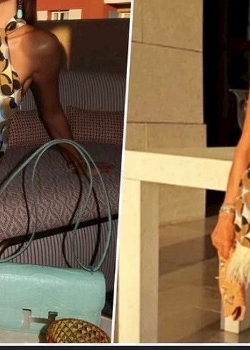 Zara Mini Kolsuz Tüy Detaylı Elbise - Görsel 3