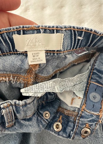 Zara Kız Bebek Kot Şort - Görsel 3