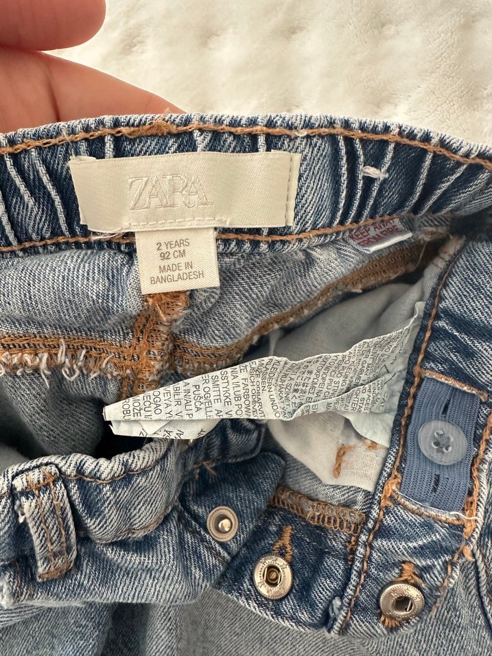 Zara Kız Bebek Kot Şort - Görsel 3