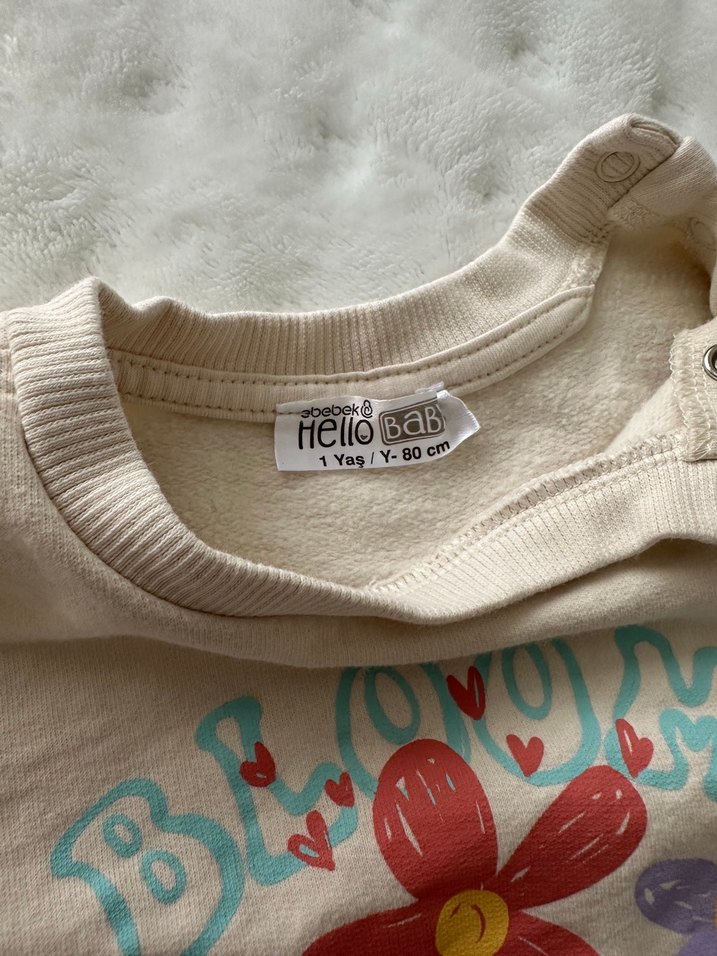 Kız Bebek Pamuklu Sweatshirt - Görsel 4
