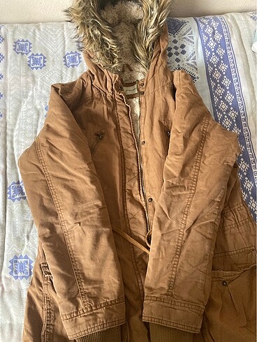 44 Beden camel Renk İçi kürklü mont