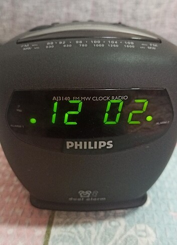 Philips radyo dual alarmlı saat 