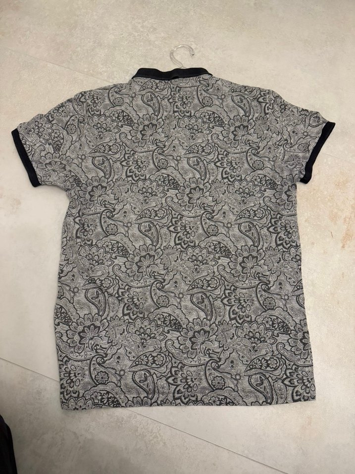 Düğmeli Desenli Gri Avva - Görsel 2