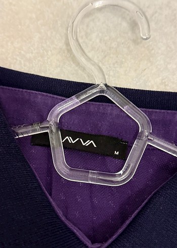 Erkek Mor Düğmeli Polo avva - Görsel 2