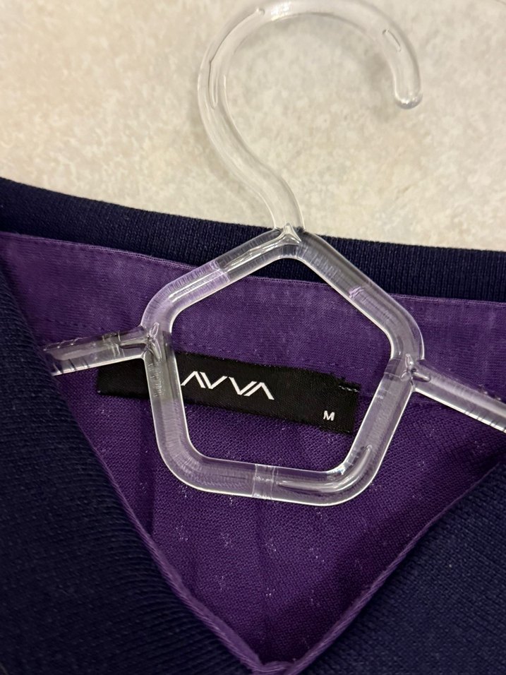 Erkek Mor Düğmeli Polo avva - Görsel 2