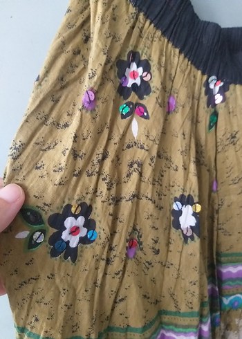 m Beden çeşitli Renk Bohem Etnik Renkli Uzun Desenli Etek
