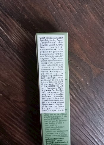 Clinique Göz Çevresi Aydınlatıcı Serum 10 ml - Görsel 2