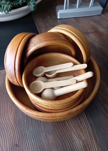 Ahşap Kase ve Kaşık Seti - Görsel 4