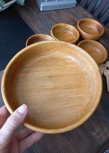 Ahşap Kase ve Kaşık Seti - Görsel 3