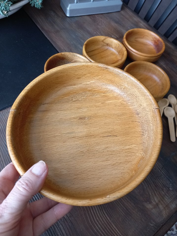 Ahşap Kase ve Kaşık Seti - Görsel 3