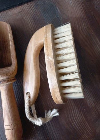 Ahşap Mutfak Fırçaları ve teneke kutu - Görsel 5