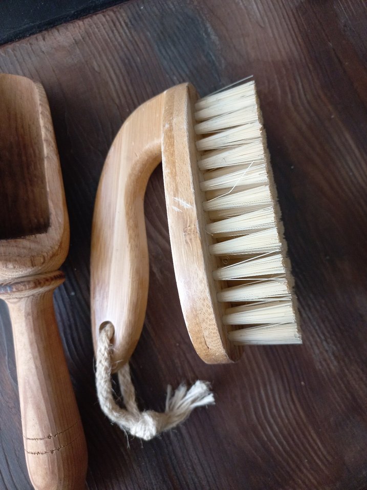 Ahşap Mutfak Fırçaları ve teneke kutu - Görsel 5