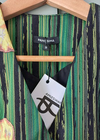 Bohem Kolsuz Düğmeli Mini Yelek takım - Görsel 2