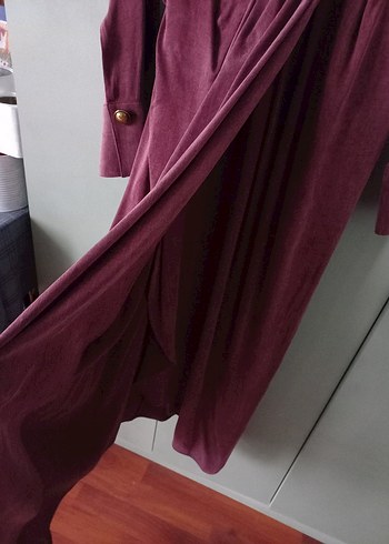 Nocturne bordo elbise - Görsel 12