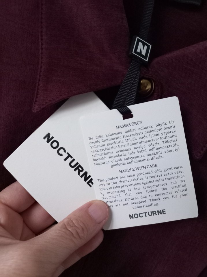 Nocturne bordo elbise - Görsel 5