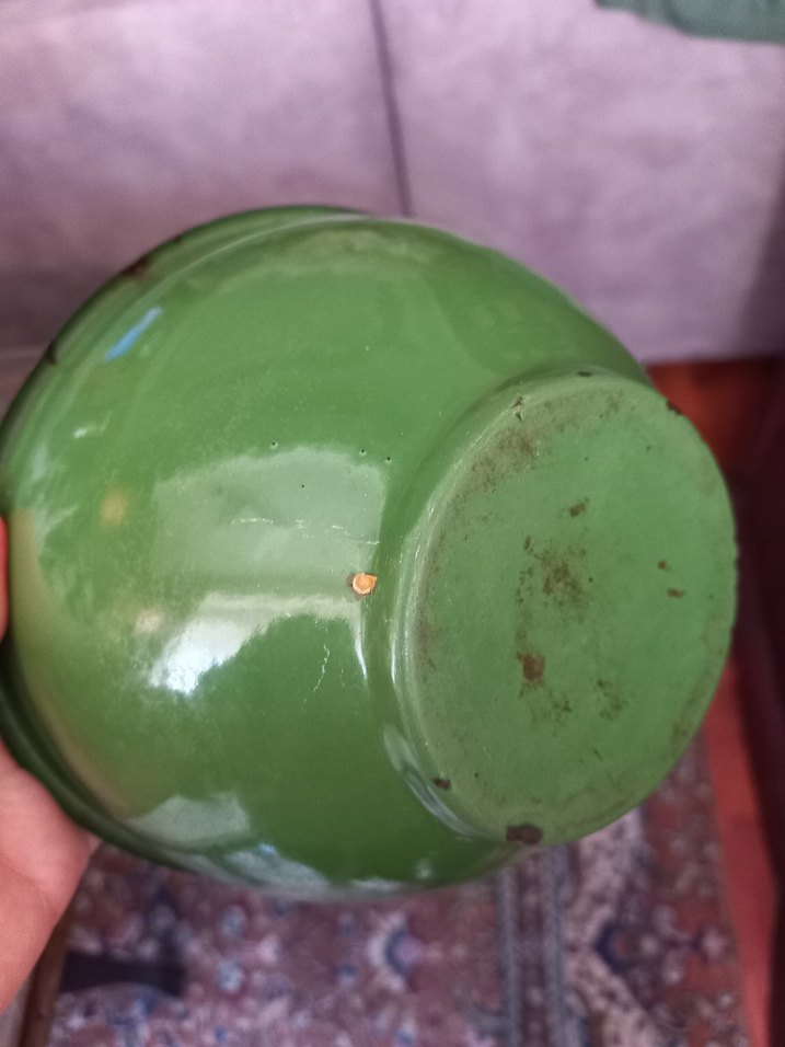 Renkli Mavi ve Yeşil Gıda Kapları emaye - Görsel 4