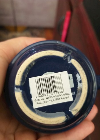  Beden mavi Renk Almanya dan Glühwein Seramik Kupa Seti
