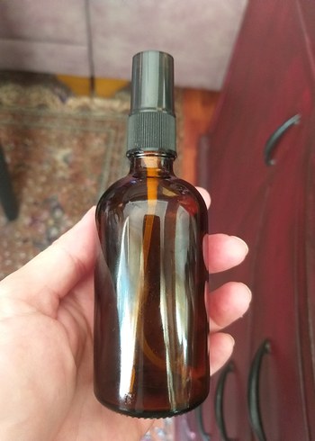 Beden Renk Amber cam şişe 3 lü set gotik