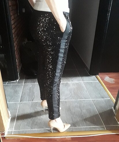 38 Beden Pinko pul payet pantolon