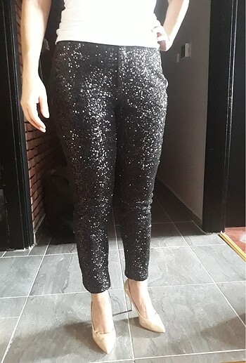 Pinko pul payet pantolon - Görsel 6