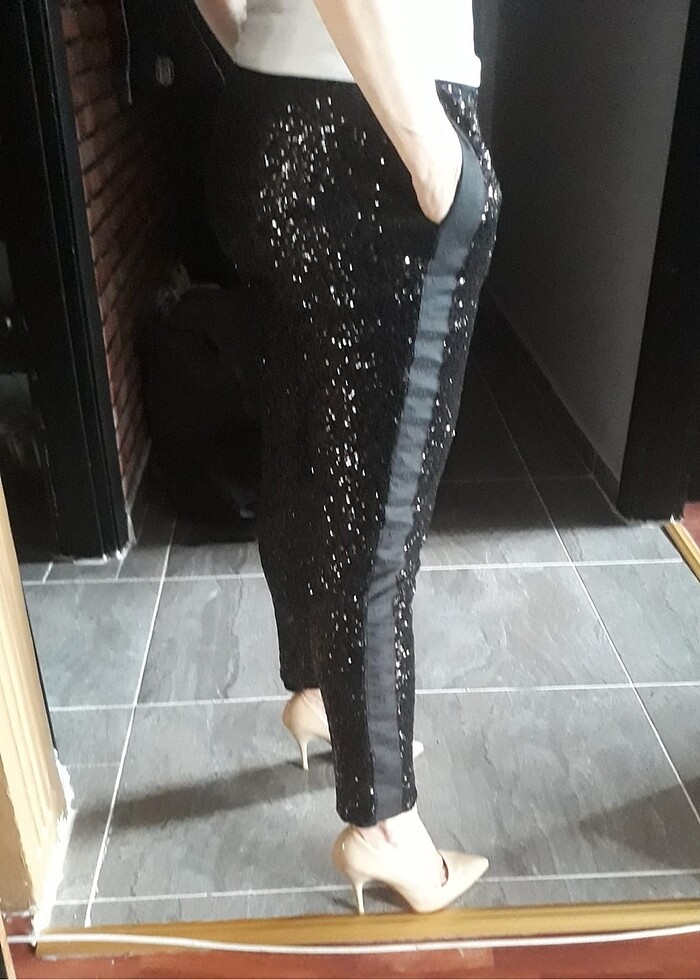 Pinko pul payet pantolon - Görsel 3