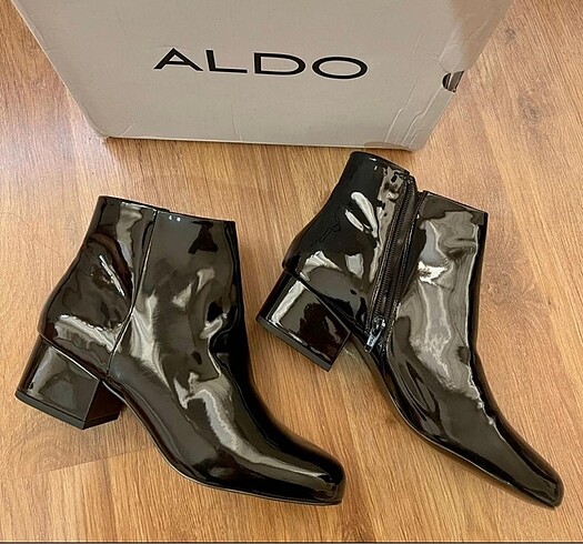 Aldo Bot Rugan Kısa Topuklu