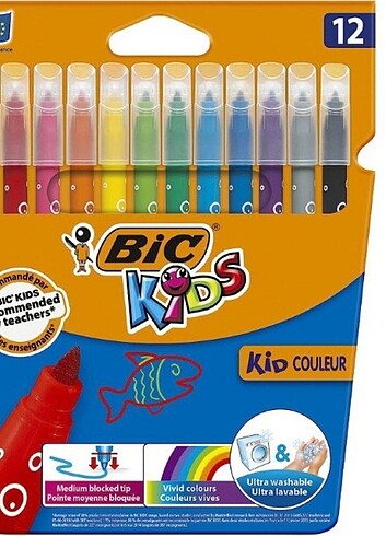 BİC Kids 12 Keçeli kalem 