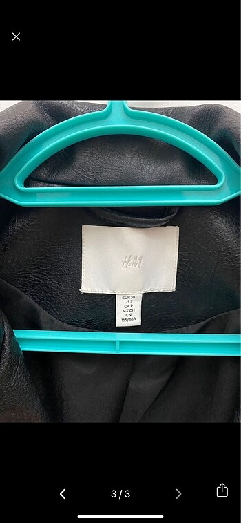 s Beden H&M Deri Ceket
