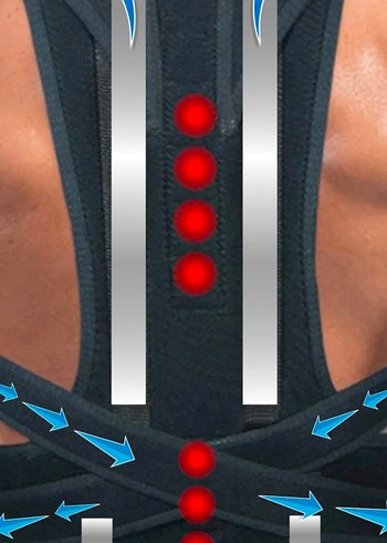 Siyah Baskılı Orta Boy Sırt Korsesi sıfır - Görsel 3