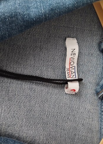 Kadın Mavi Düğmeli kot Ceket - Görsel 5