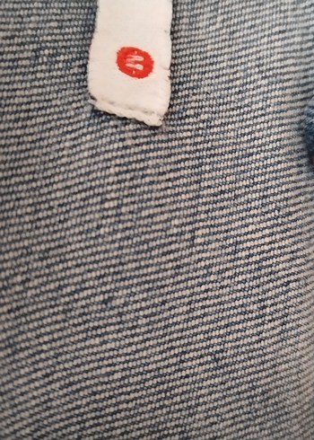 Kadın Mavi Düğmeli kot Ceket - Görsel 6