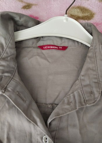 Gri Düğmeli Kolsuz Kadın kıza elbise  dolapta buruşuk sıfır - Görsel 6