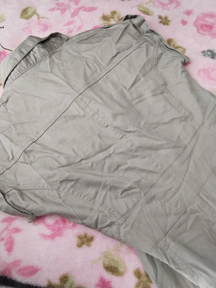 Gri Düğmeli Kolsuz Kadın kıza elbise  dolapta buruşuk sıfır - Görsel 4