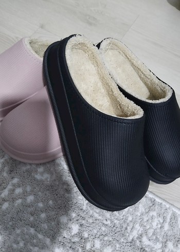 Peluş Detaylı Pembe Kadın Terlik  adet fiyatı  39 40 numara - Görsel 5