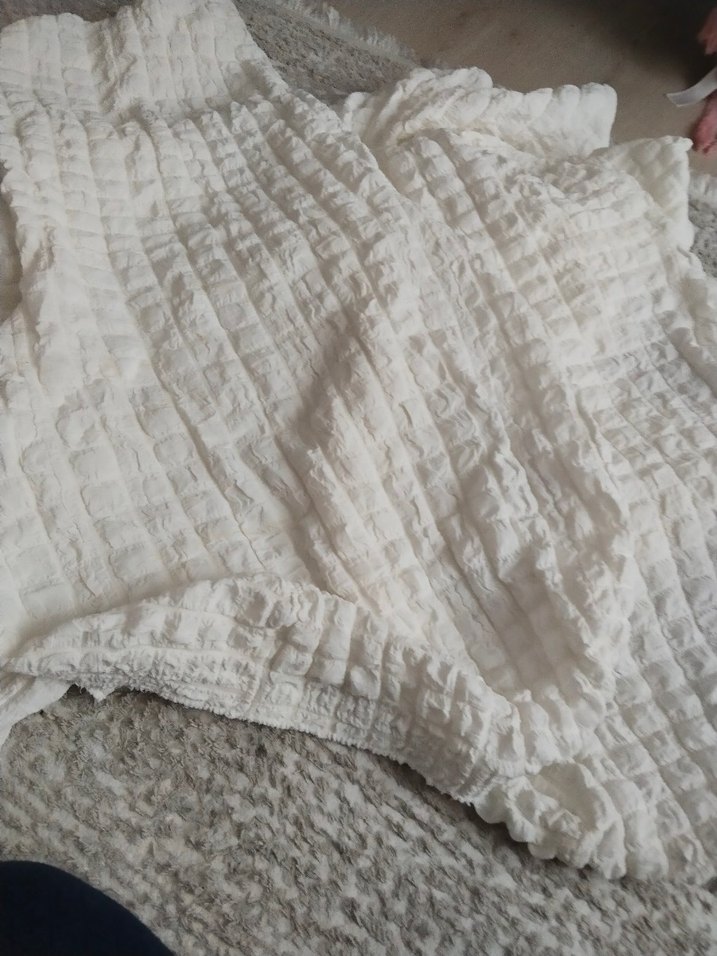 Beyaz dokulu yumuşak  sandalye örtüsü  6 âdet - Görsel 2