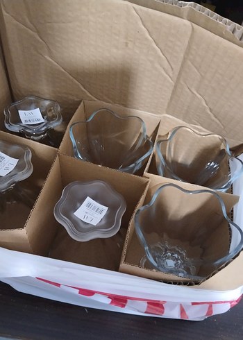 Şeffaf Cam Dondurma Kasesi Seti 6 âdet bir tanesi hediye - Görsel 10