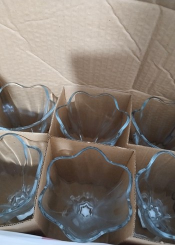 Şeffaf Cam Dondurma Kasesi Seti 6 âdet bir tanesi hediye - Görsel 4