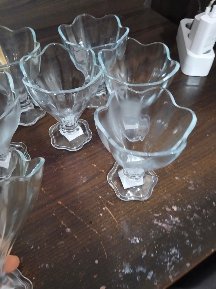 Şeffaf Cam Dondurma Kasesi Seti 6 âdet bir tanesi hediye - Görsel 3