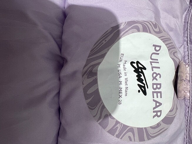 Pull and Bear Pull&bear mor şişme mont