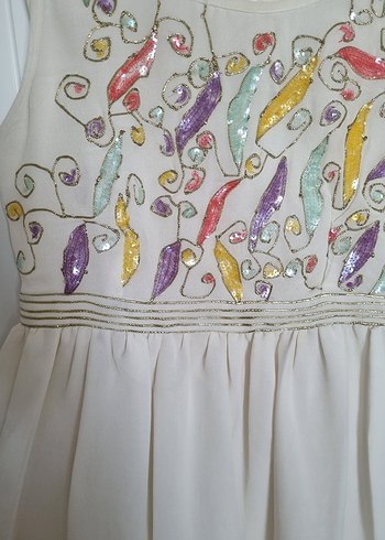 İşlemeli elbise 40 beden - Görsel 5