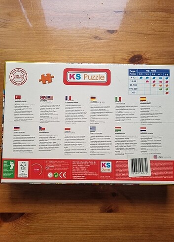 Diğer Puzzle 200 parça sıfır paket Mickey