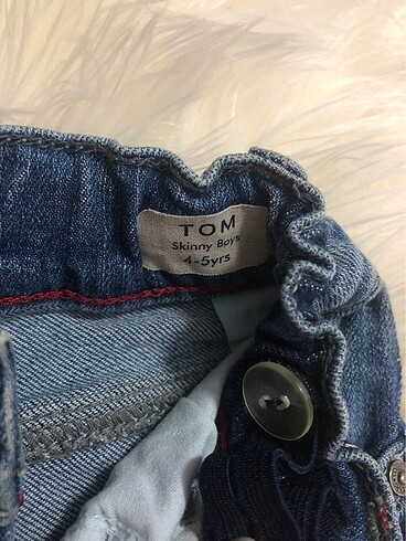 4 Yaş Beden mavi Renk Mavi jeans çocuk kot pantolon
