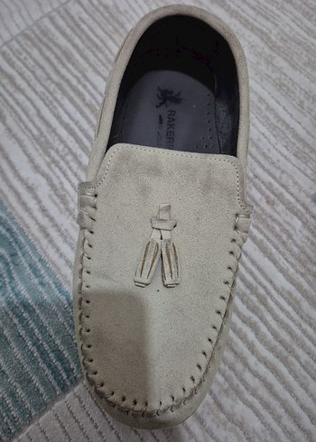 Bej Erkek Çocuk Süet Loafer Ayakkabı - Görsel 3